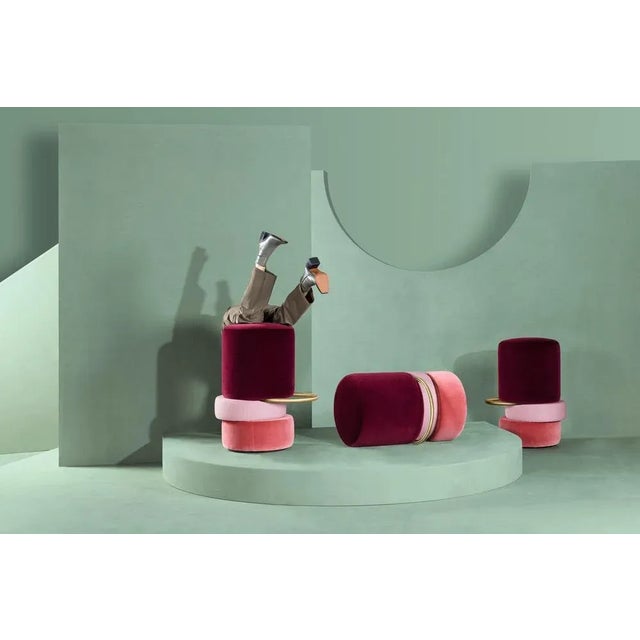 Lipstick Bar Stools by Royal Stranger, Set of 4 For Sale - Image 11 of 13