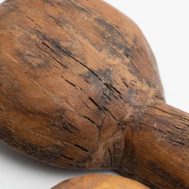 Traditional Pastoral Wooden Spoons, 1940s, Set of 3 For Sale - Image 9 of 18