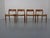 Set of 4 Model 75 teak chairs. Designed by Niels O. Möller. This piece has an attribution mark, I am sure that it is...