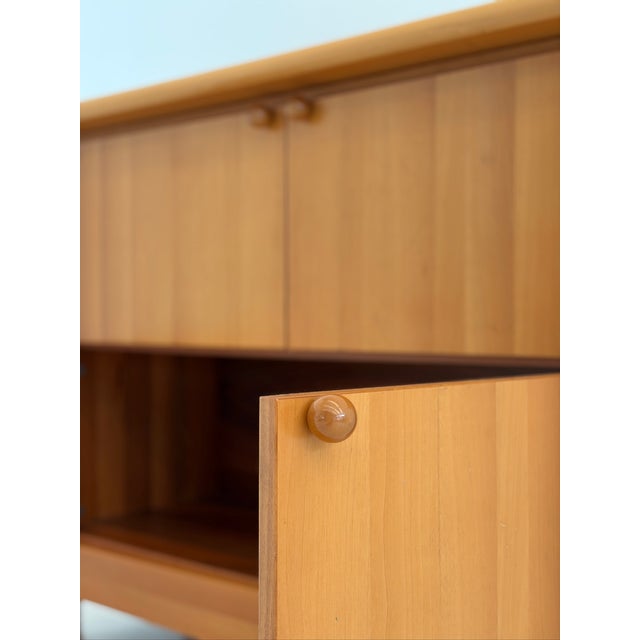 Wood Vintage Sideboard in Walnut, 1980s For Sale - Image 7 of 14