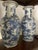 Pair of 16" Dragon Vaases in Blue/WHT Porcelain For Sale - Image 10 of 10