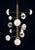Contemporary Apollo Brushed Brass Chandelier by Alabastro Italiano For Sale - Image 3 of 6