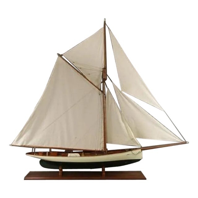 Six Foot Model of Cup Yacht Puritan For Sale