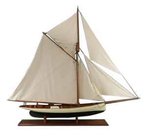 Six Foot Model of Cup Yacht Puritan