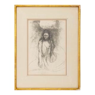 Odilon Redon "Buddha" Lithograph For Sale