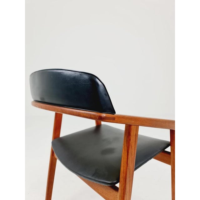 Wood Danish Teak Desk Armchair from Sax, Denmark, 1960s For Sale - Image 7 of 17