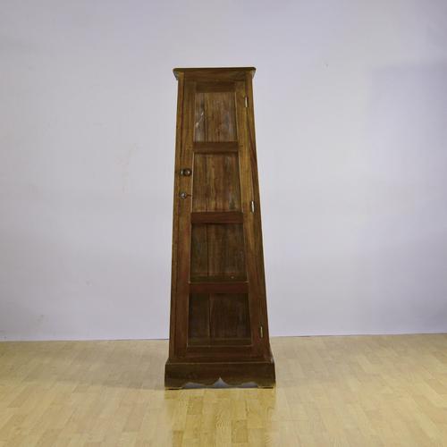 Pyramid-Shaped Teak Display Cabinet with Four Shelves, 1900s For Sale - Image 3 of 9
