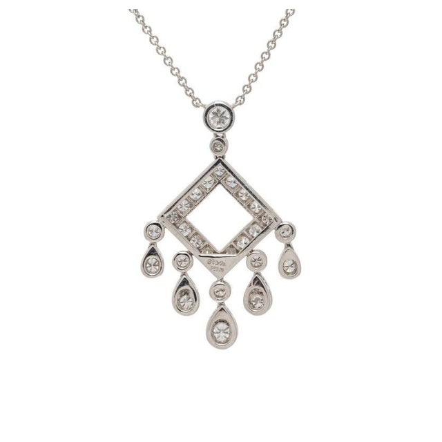 An exquisite Tiffany & Co. Jazz Legacy necklace, showcasing 0.72 carats of round brilliant cut diamonds. Elegant and...