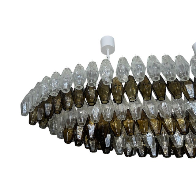 An extraordinary Mid-Century Modern Murano chandelier made in the 1980's, composed of 280 hand-blown glass elements known...