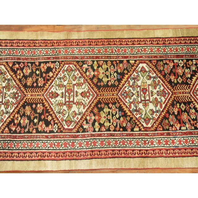 Early 20th Century Early 20th Century Antique Tribal Persian Serab Traditional Runner - 3'2" x 13'1" For Sale - Image 5 of 6