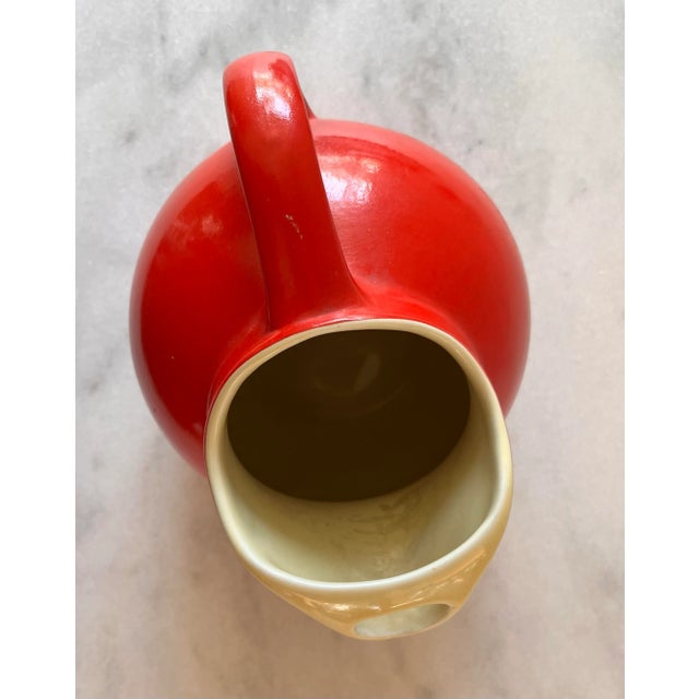 Vintage Hall's Superior Quality Red Pitcher For Sale In Austin - Image 6 of 9