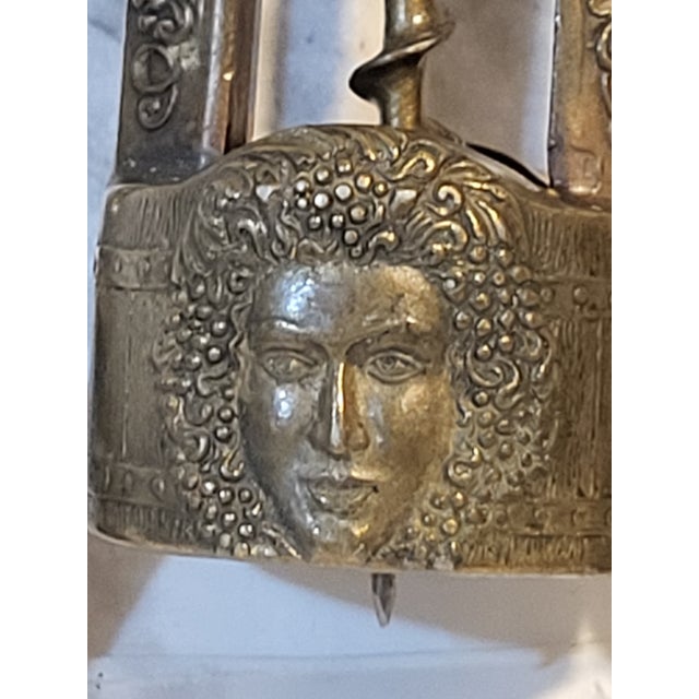 Vintage Brass Wine Bottle Opener Nut Cracker For Sale - Image 10 of 12