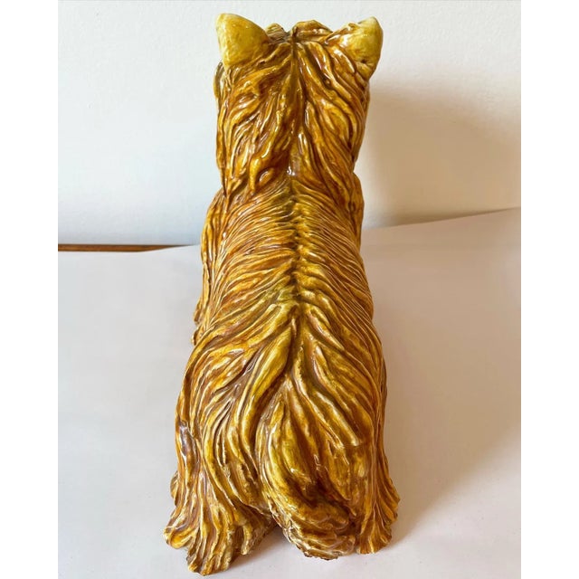 Mid 20th Century Fabulous Mid Century Italian Terra-Cotta Dog For Sale - Image 5 of 11