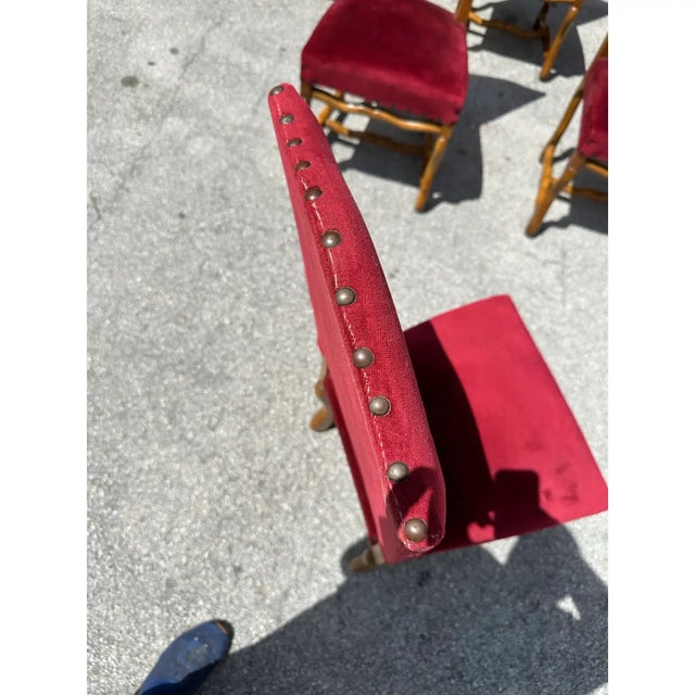 19th Century Antique French Louis XIII Style Os De Mouton Dining Chairs - Set of 6 For Sale - Image 10 of 12