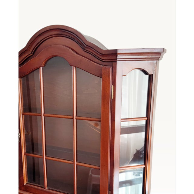 Vintage Dutch Glazed Wall Display Cabinet in Curio Vitrine, Netherlands, 1960s For Sale - Image 9 of 13