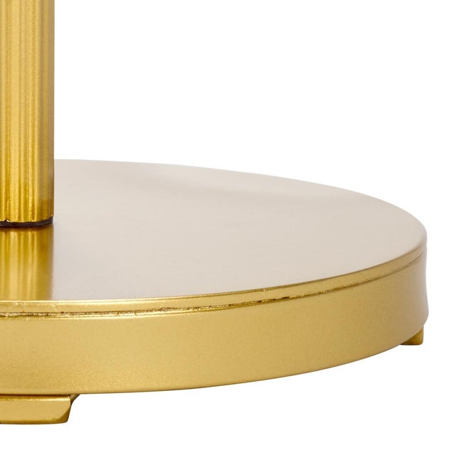Early 21st Century Paku Round Side Table in Gold / Mirror For Sale - Image 5 of 6