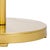 Early 21st Century Paku Round Side Table in Gold / Mirror For Sale - Image 5 of 6