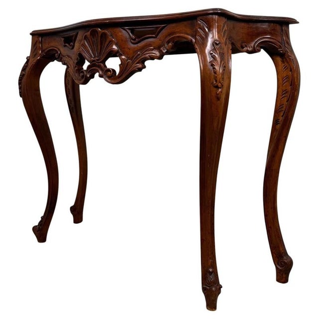 Antique 20th Century French Mahogany Side Table For Sale - Image 4 of 10