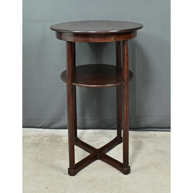 Art Deco Beech Pedestal Table by J. Hoffmann, 1930s For Sale - Image 10 of 13