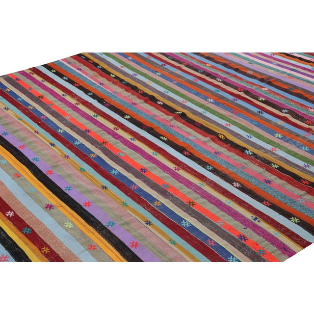 2010s Vintage Turkish Polychromatic Kilim by Rug & Kilim For Sale - Image 5 of 7