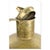 Vintage Golden Vase in Brass For Sale - Image 3 of 7