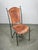 European Brutalist Wrought Iron and Cognac Leather Dining Chair, 1990s For Sale - Image 9 of 14