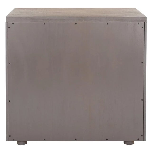 Taupe Rosey 3 Drawer Wood Nightstand - Light Brown For Sale - Image 8 of 11