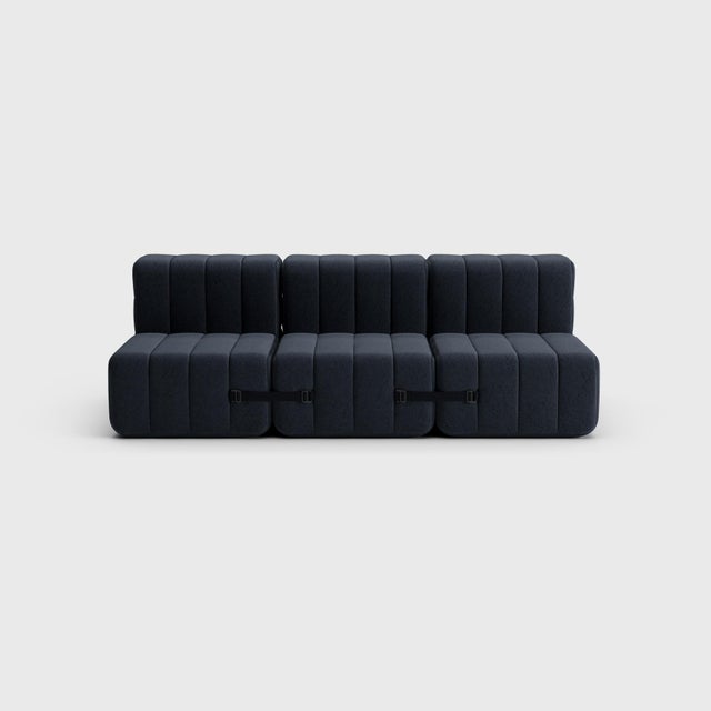 Modular Sofa Bed with Sleeping Function in Jet Fabric by Ambivalenz, Set of 6 For Sale - Image 17 of 18