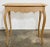 Brown Vintage French Louis XV Style Bleached Wood Table For Sale - Image 8 of 11