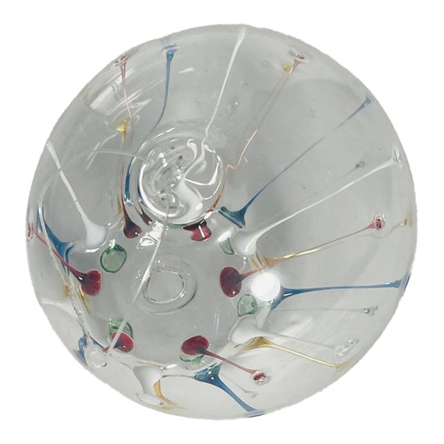 Vintage Blown Glass Unique Christmas Ornament Ball For Sale