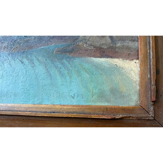 Early 20th Century Antique Oil Painting - Mere El Kebir - The Fort and the Bay of Santa Cruz, Algeria, Signed For Sale - Image 5 of 8