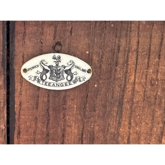 Vintage Teeangee Ipswich England Carved Wood Side Cabinet For Sale - Image 12 of 13
