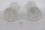 Transparent 1940s Bohemian Crystal Salt and Pepper Shaker Pair of 2 Pedestal Base Cut Glass For Sale - Image 8 of 12