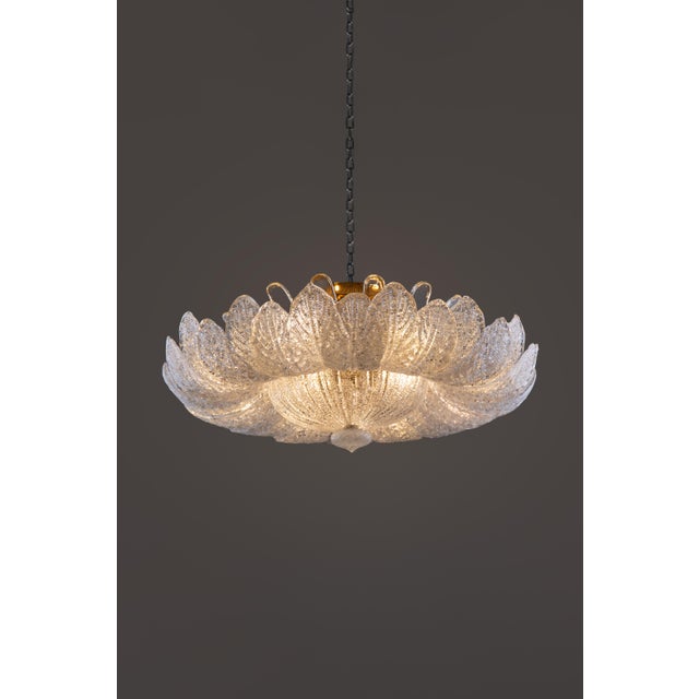 Glass Murano Glass Hanging Lamp from Barovier & Toso, 1980s For Sale - Image 7 of 15