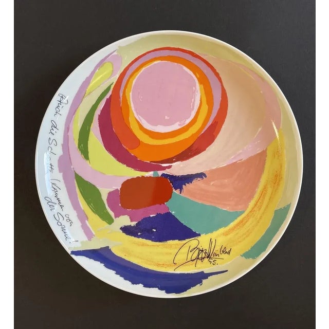 1970s Artist Plate No. 7 by Bjørn Wiinblad for Rosenthal, Germany, 1977 For Sale - Image 5 of 5