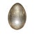 Chrome and Glass Egg Lamp, 1980s For Sale - Image 4 of 5
