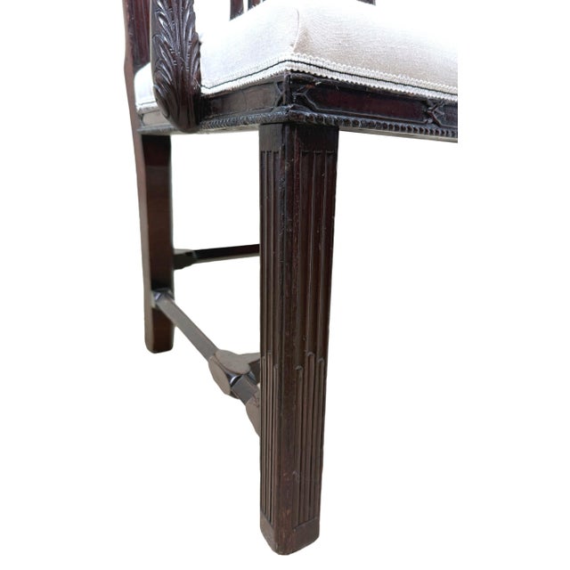 18th Century Chippendale Mahogany Carver Armchairs, 1760, Set of 2 For Sale - Image 6 of 17