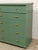Kent Coffey Olive Green Mid-Century Highboy Dresser With Diamond Detail and Sculptural Pulls by Kent Coffey For Sale - Image 4 of 12