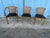 Mid-Century Modern Mid 20th Century Set of Three Vintage Walnut Cane Back Dining Chairs For Sale - Image 3 of 5