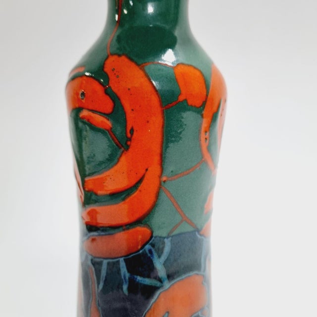 Ceramic Vintage Brutalist Ceramic Vase For Sale - Image 7 of 12