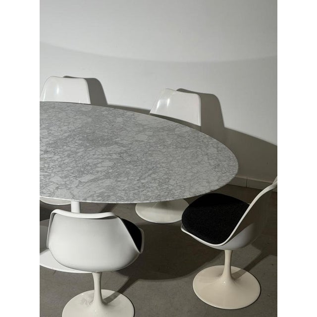 Mid 20th Century Oval Tulip Dining Table and Swivel Chairs by Rudi Bonzanini, Italy, 1960s, Set of 7 For Sale - Image 5 of 13