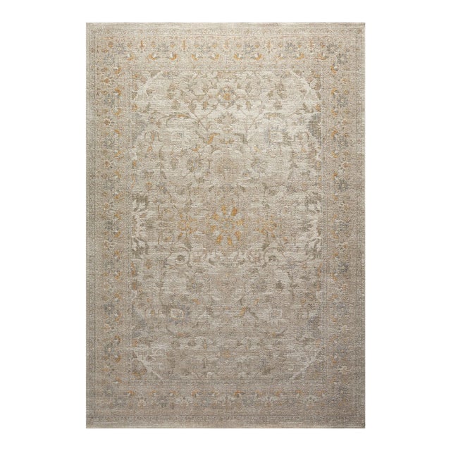 Chris Loves Julia x Loloi Rosemarie Ivory / Natural 2'-7" x 4' Accent Rug For Sale