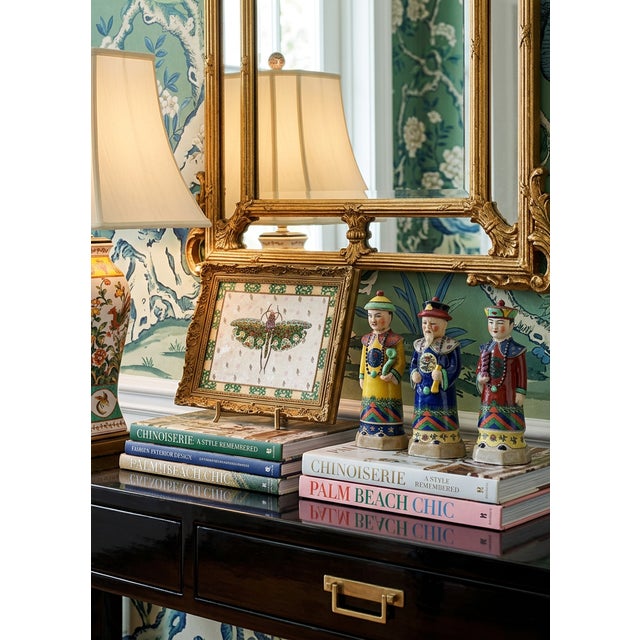 Hand-Painted Porcelain Wall Plate Framed With Bronze Ormolu For Sale - Image 4 of 4