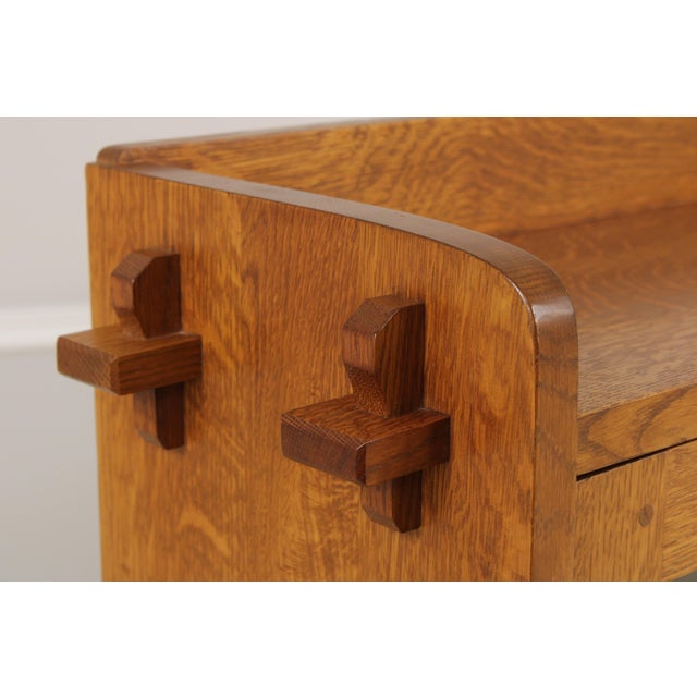 Stickley Mission Oak 3 Door Large Bookcase For Sale - Image 9 of 17