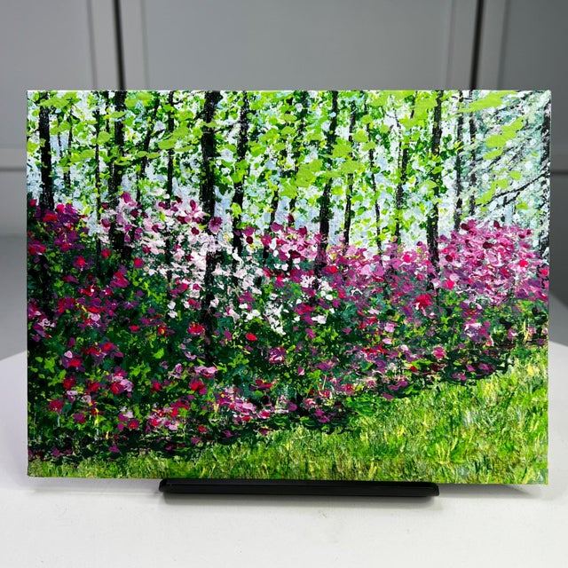 2020s "Flower Falls" Contemporary Original Impressionist Style Landscape Painting by Deb Bossert For Sale - Image 5 of 6