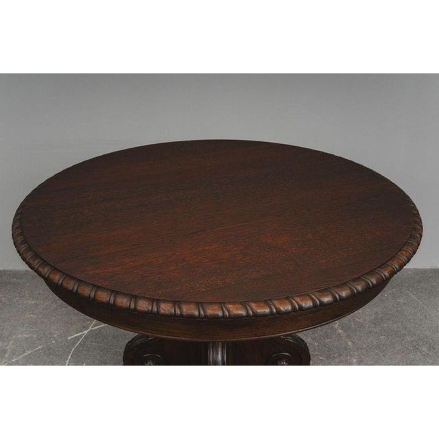Late 19th Century Historicist Table in Oak For Sale - Image 9 of 17