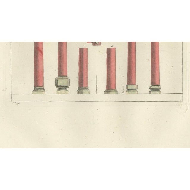 Black Ferrario, Chinese Architectural Columns and Plinths, 1815, Print For Sale - Image 8 of 9