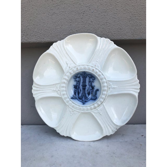 Antique Westhead Moore & Company English Victorian Oyster Plate Brown For Sale In Austin - Image 6 of 6