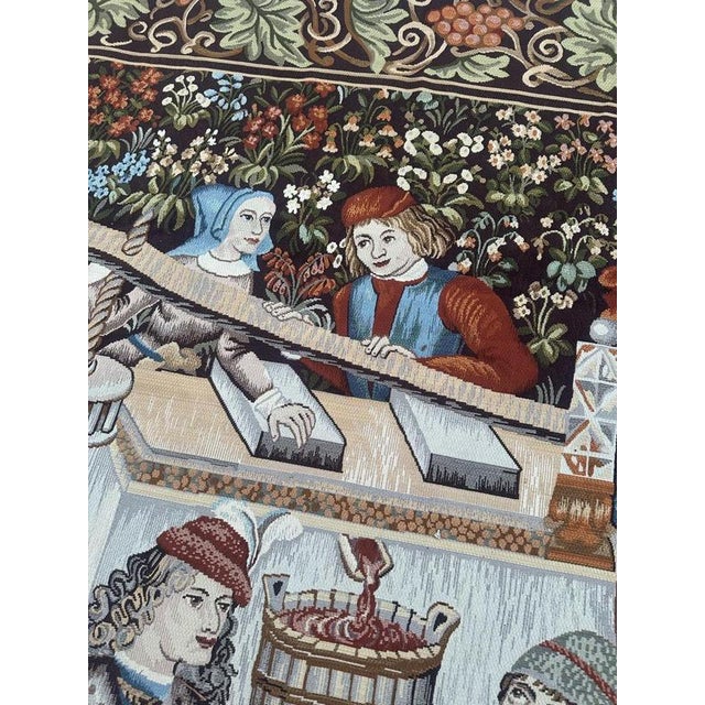 Aubusson Style Jacquard Tapestry, 1980s For Sale - Image 13 of 18