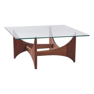 Adrian Pearsall for Craft Associates Mid Century Walnut Coffee Table For Sale